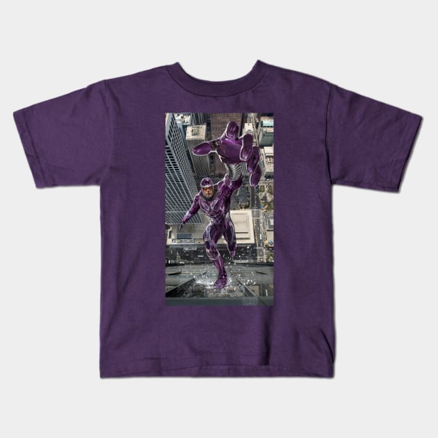 Machine Man Kids T-Shirt by uncannyknack